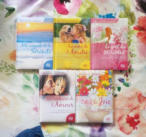 5 RECUEILS DE CITATIONS SERENITE AMITIE BONHEUR AMOUR JOIE 5 Bubry (56)