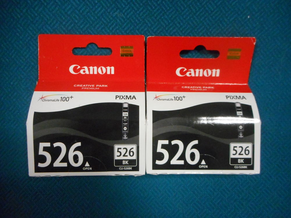 Lot de 2 cartouches canon pixma 526 noire Mat�riel informatique