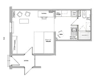  Appartement à louer 1 pièce 26 m²