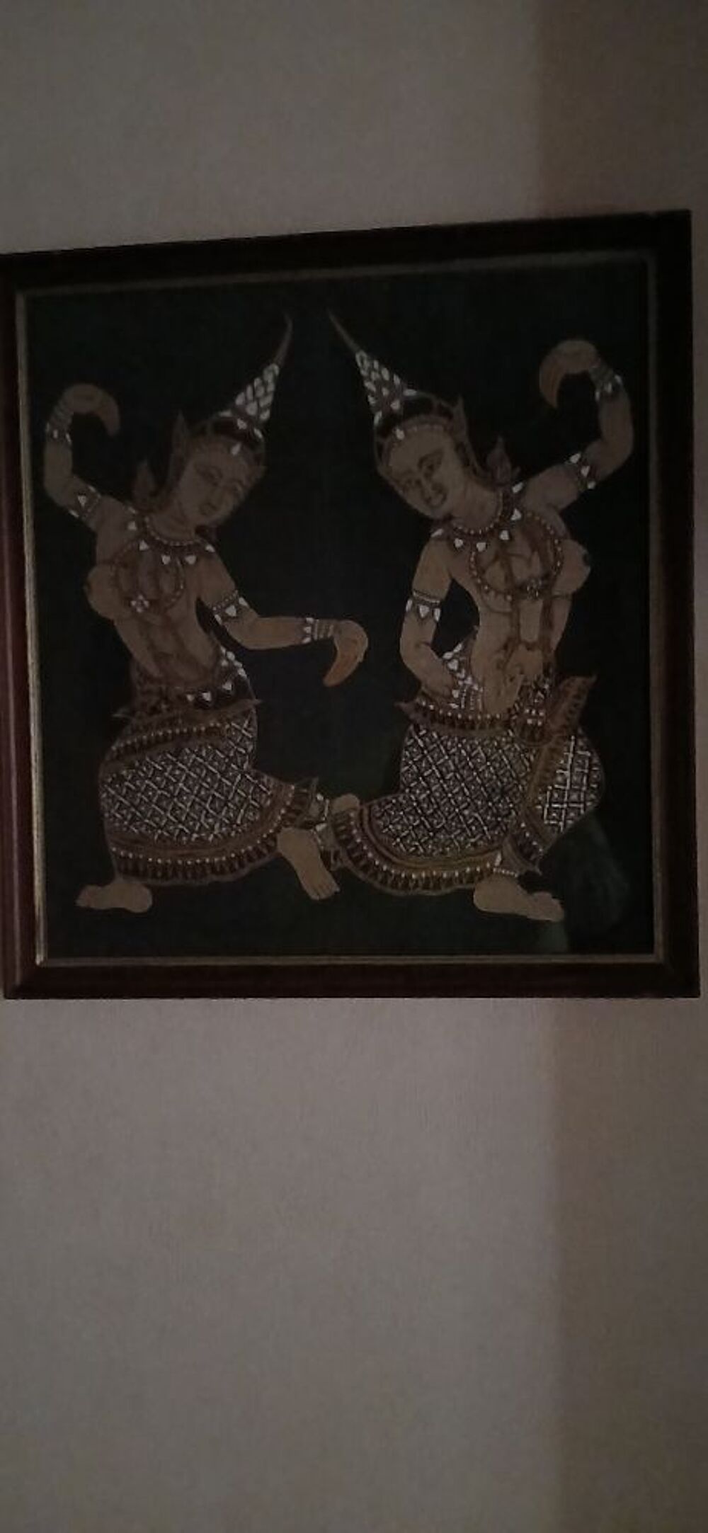 Tableau danseuse THA&Iuml; sur soie Décoration