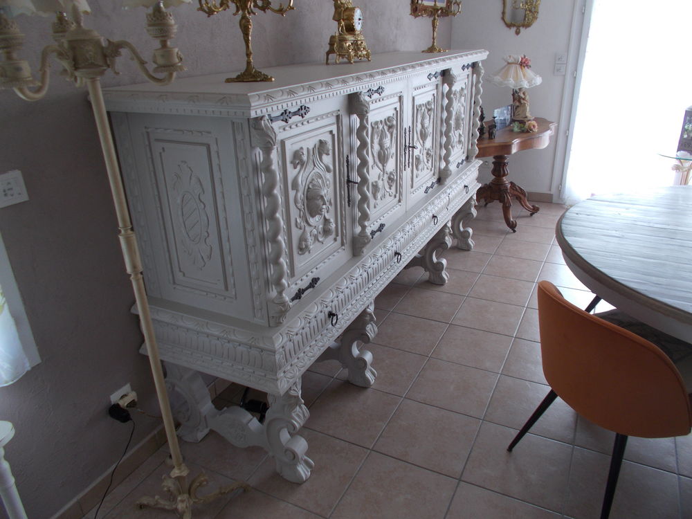 table Renaissance espagnole ch&ecirc;ne massif Meubles