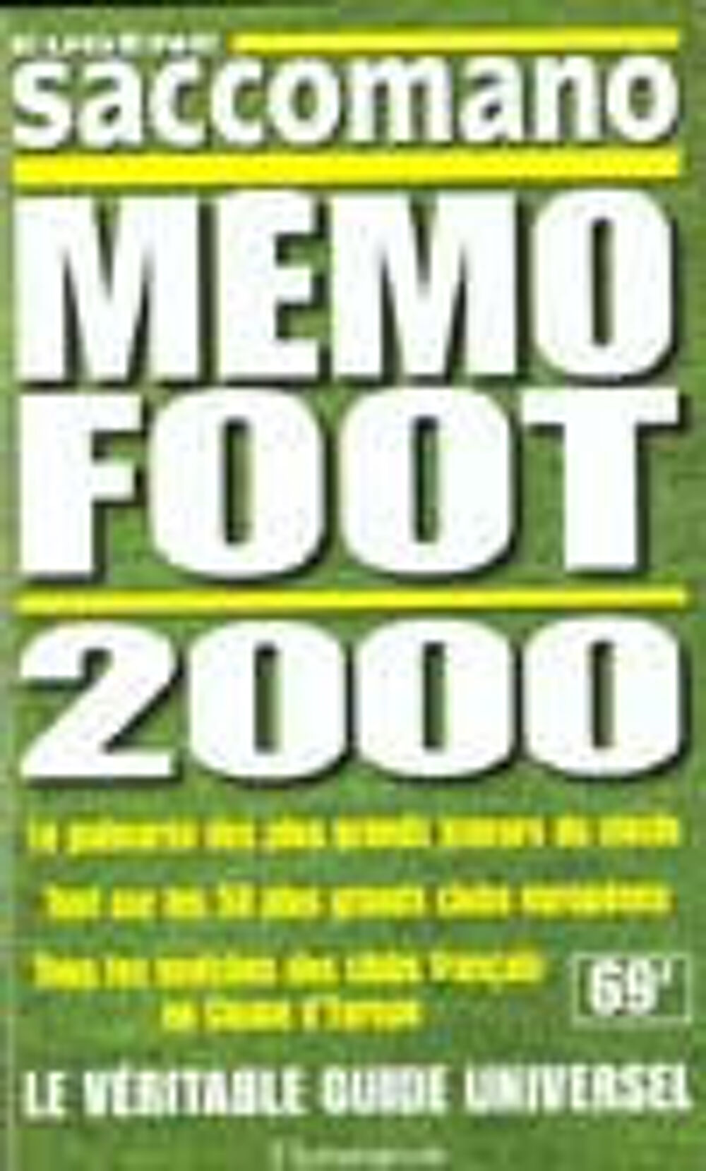 Memo foot 2000 Livres et BD