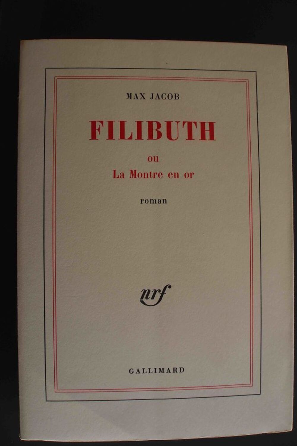 FILIBUTH ou la montre en or - Max Jacob, Livres et BD