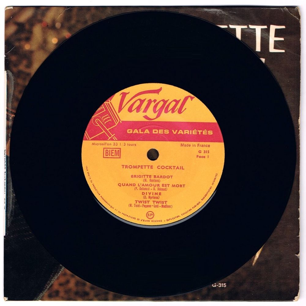 TROMPETTE COCKTAIL - 33t EP - BRIGITTE BARDOT - PEPITO + 6 CD et vinyles