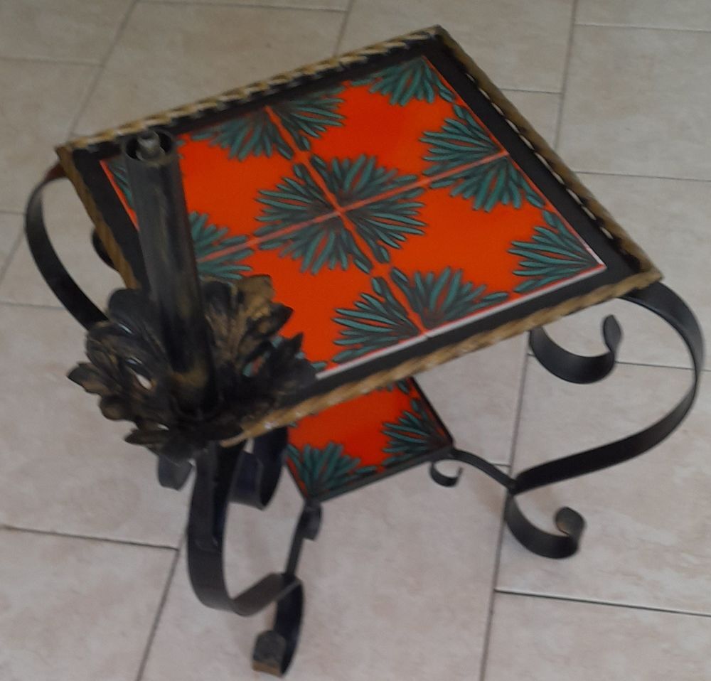 table basse carr&eacute;e fer forg&eacute; Meubles