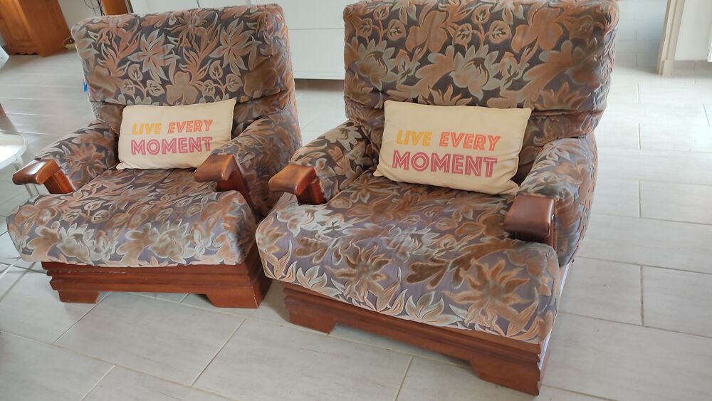 DONNE Lot Canap&eacute; convertible et 2 fauteuils
Meubles