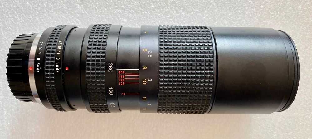 Zoom RMC Tokina 75/260 mm 4.5 Diam 62 mm Pentax K,ME,RICOH Photos/Video/TV