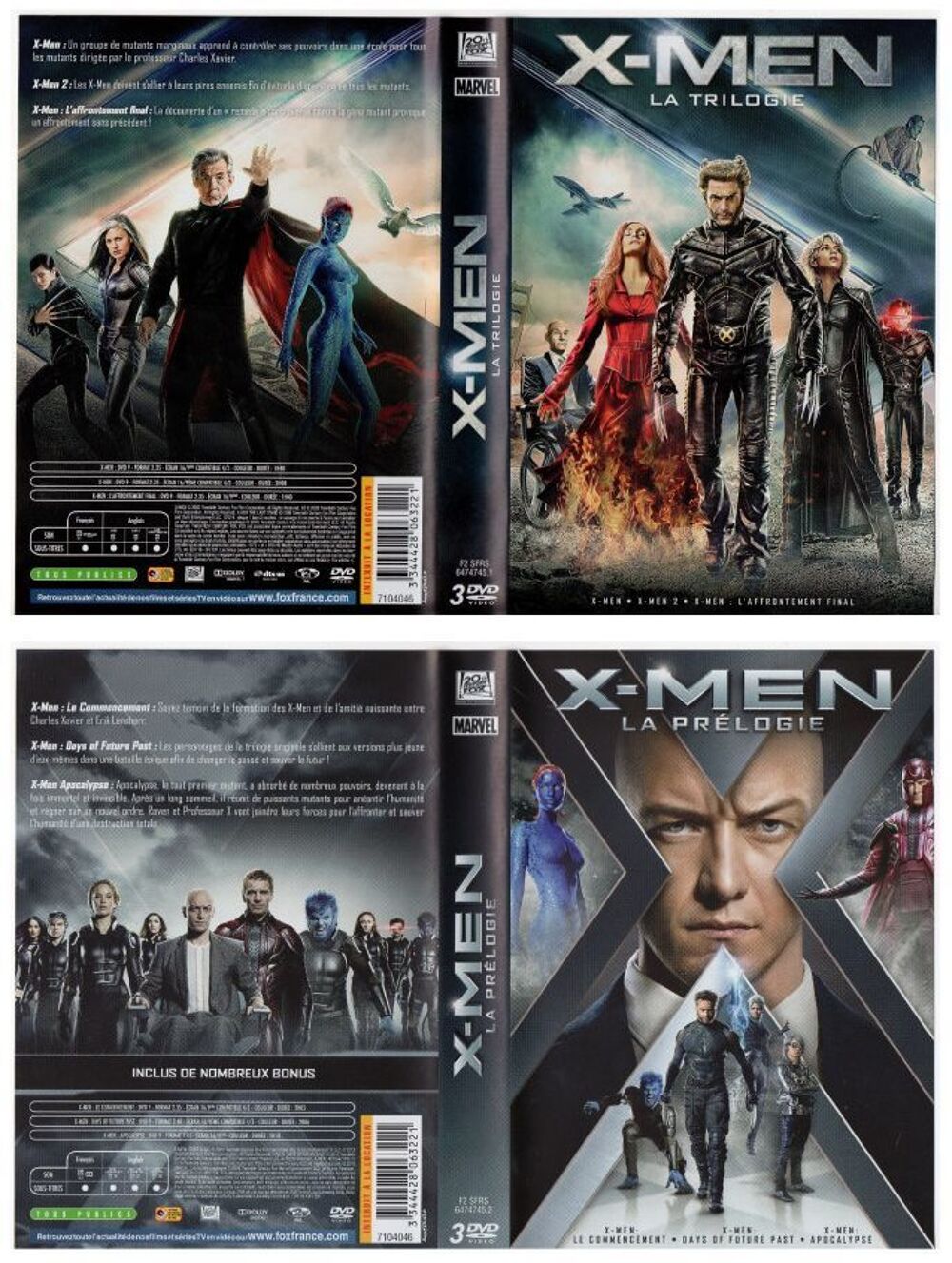 Coffret DVD X-Men 6 films collection - DVD et blu-ray