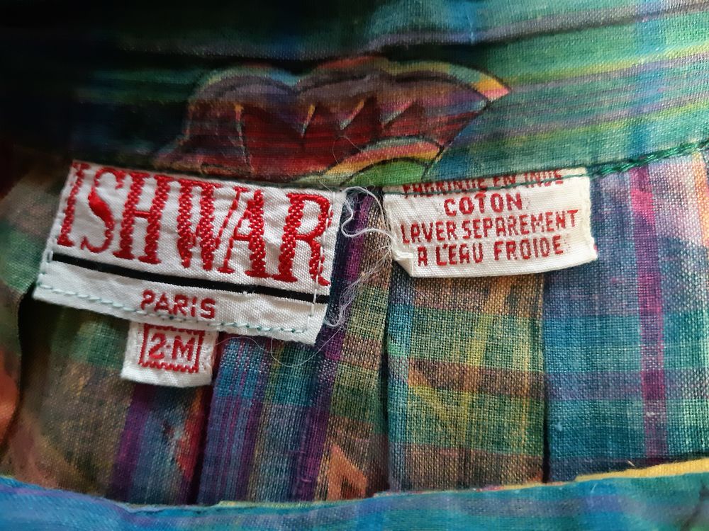 Jupe Longue &amp; D&eacute;bardeur Orange et Vert ISWAR. Vêtements