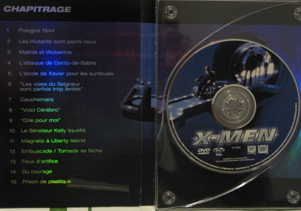 X-MEN DVD et blu-ray