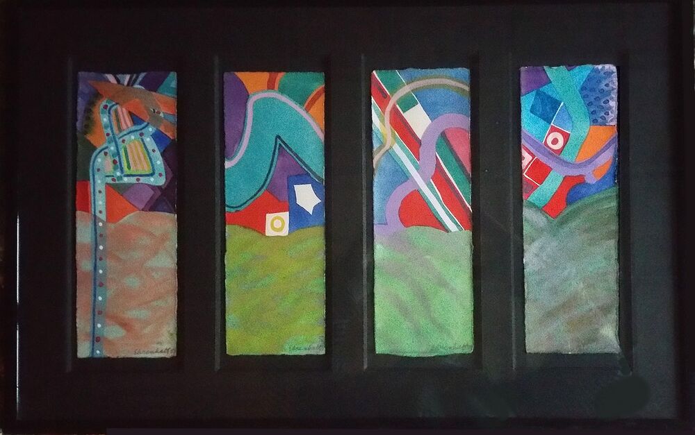 Tableau abstrait de Amaranth Ehrenhalt Décoration
