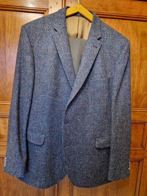 veste homme - gris bleu - taille 64 + pantalon 80 Saint-Amand-Montrond (18)
