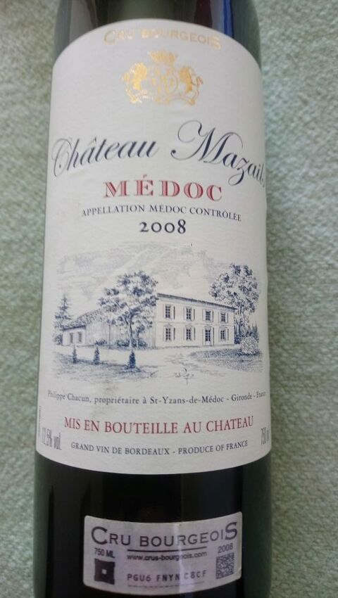 Château Mazails Cru Bourgeois La Courneuve (93)