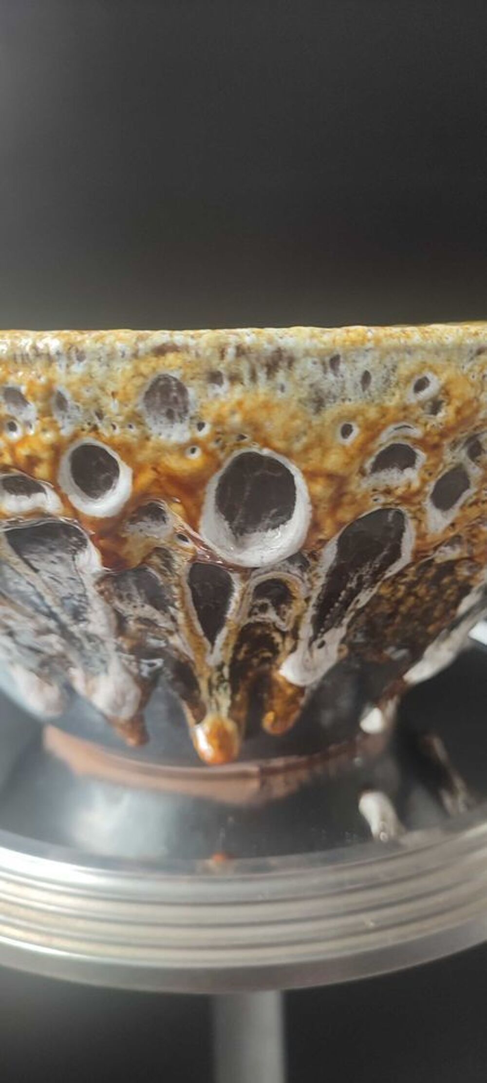 Grande Coupe "Fat Lava" Volcanique Pi&egrave;ce de Caract&egrave;re (1960/70) 