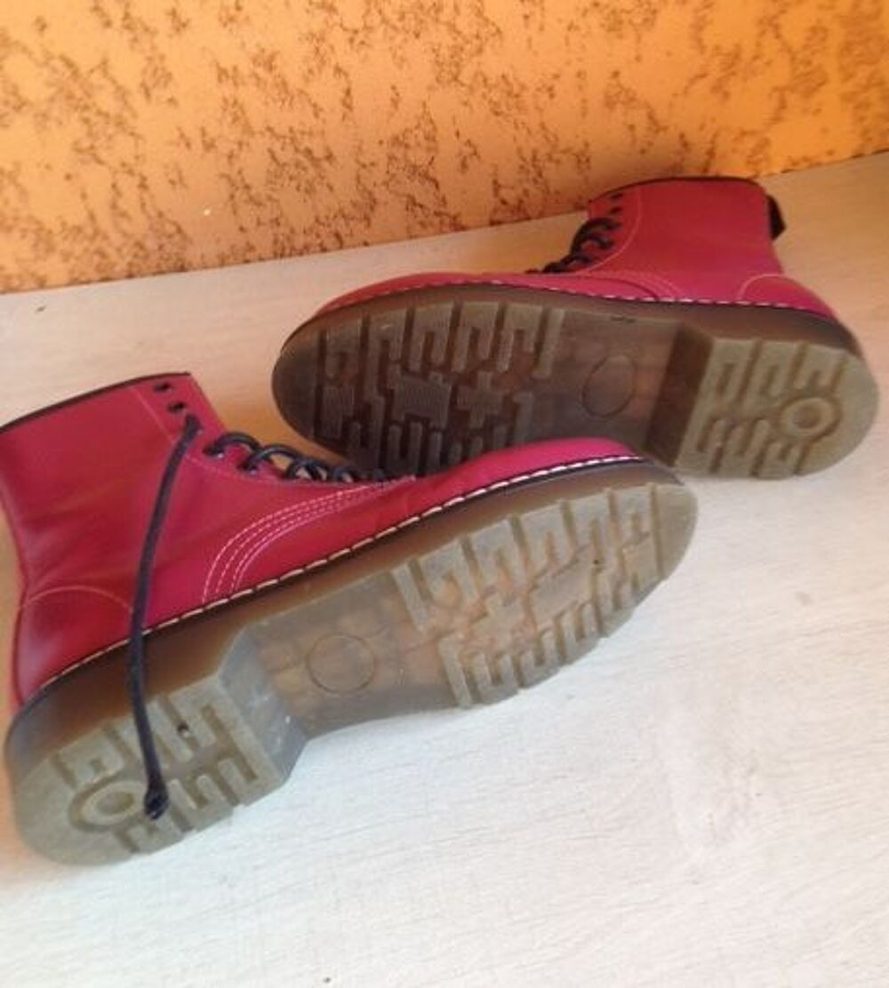 BOTTINES femme taille 38 cuir rose Chaussures