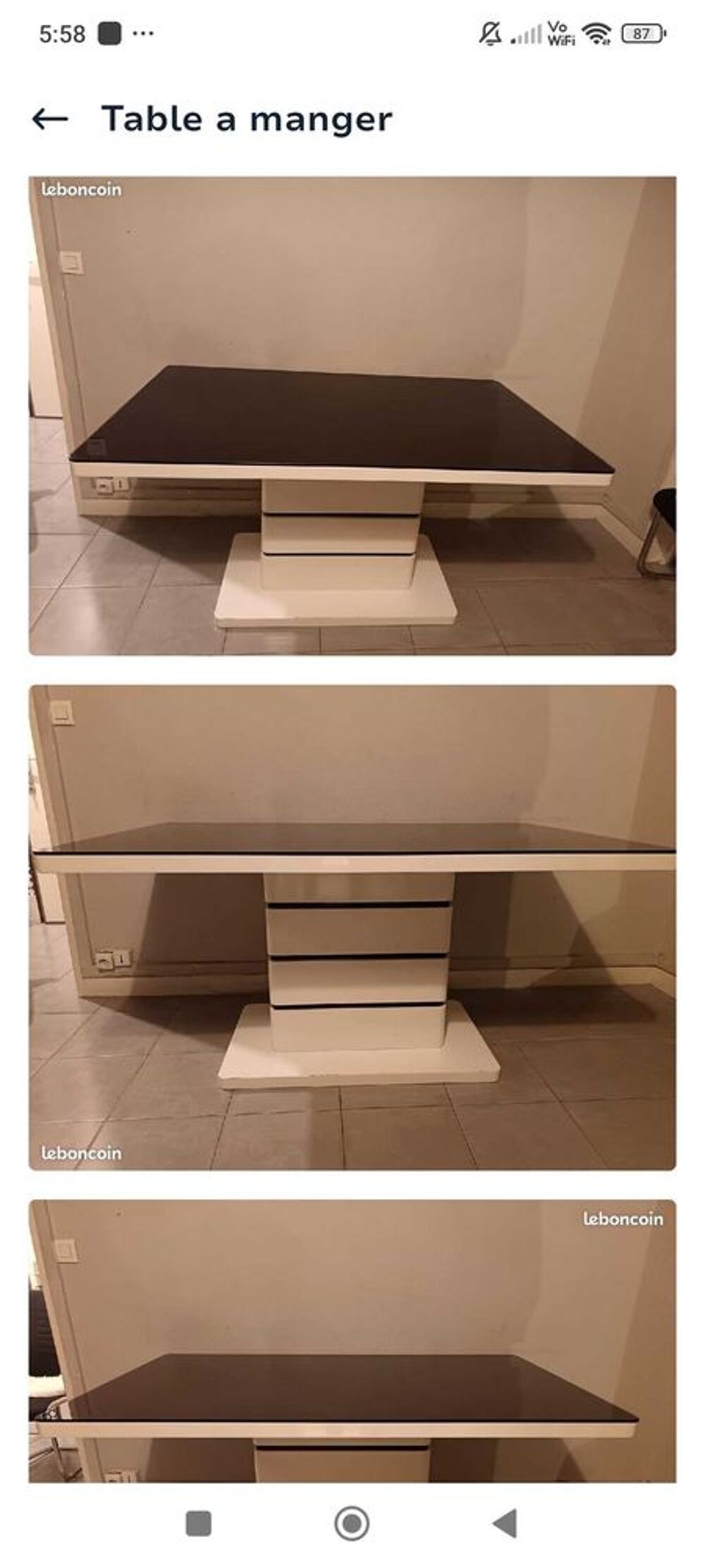 table &agrave; manger Meubles