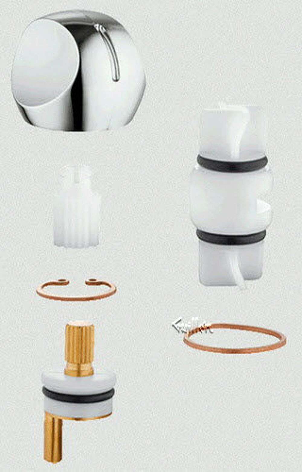 Grohe INVERSEUR COMPLET 45128 pour Atlanta chrome Bricolage
