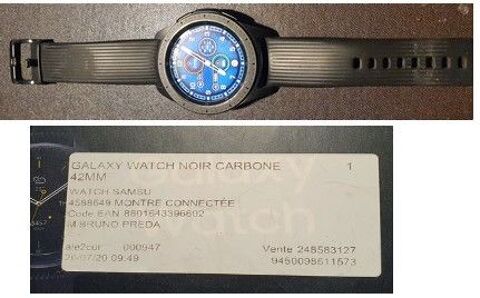 Montre Samsung Galaxy Watch R810 42mm Noir 70 Le Bourg-d'Oisans (38)
