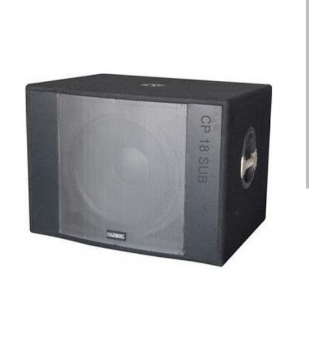 Caisson basse avec filtre actif et branchement c&acirc;ble. Audio et hifi