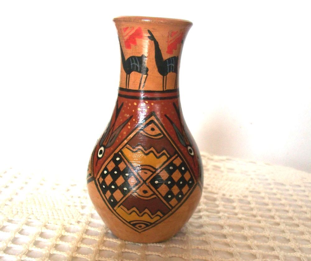 Vase c&eacute;ramique artisanale lama Collection Dcoration