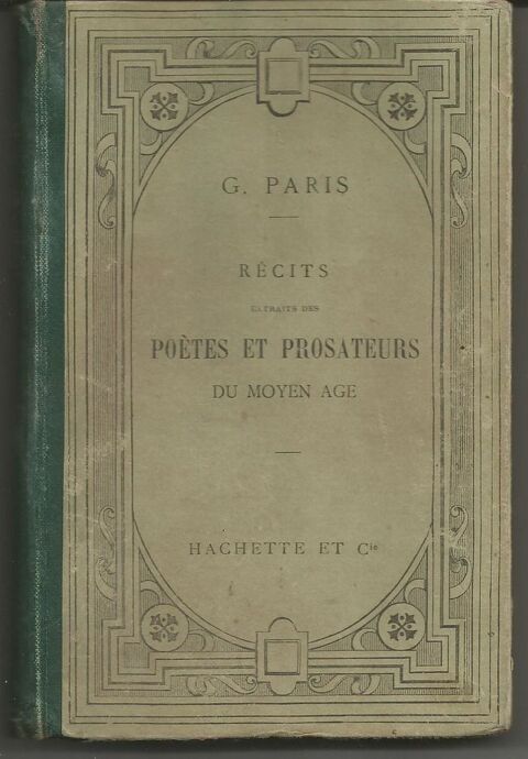 G PARIS R�cits extraits des po�tes / prosateurs du MOYEN AGE 5 Montauban (82)