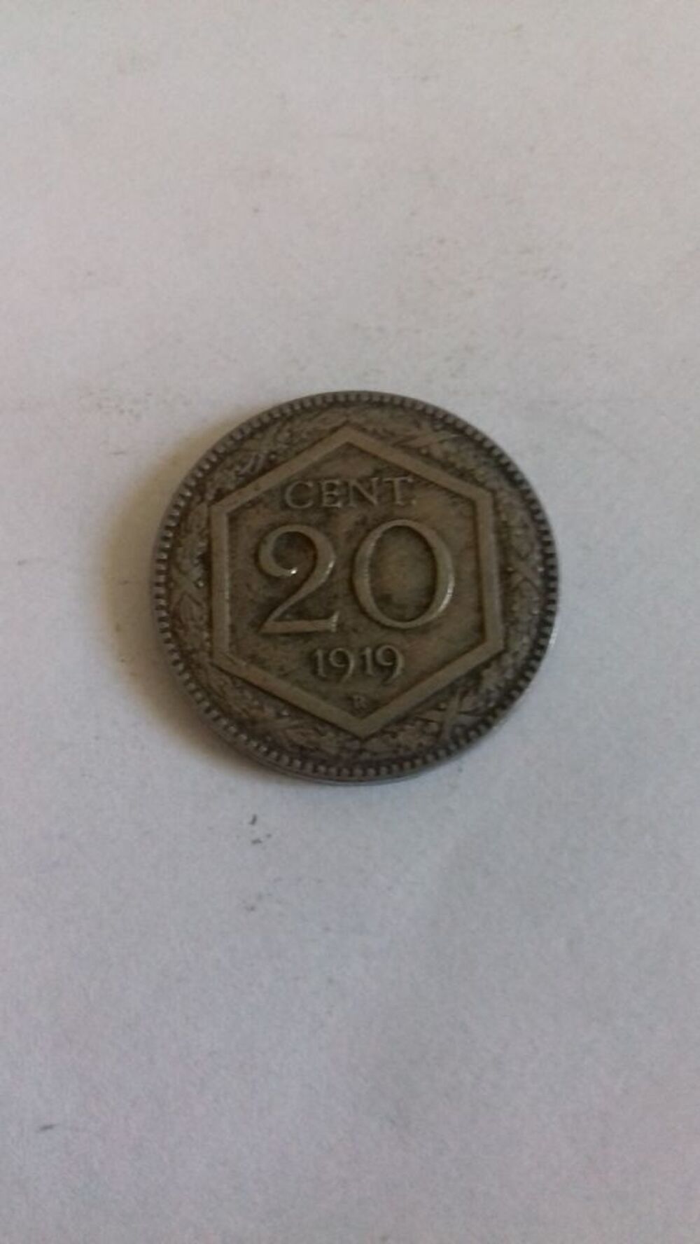 Pi&egrave;ce 20c 1919 Italie 