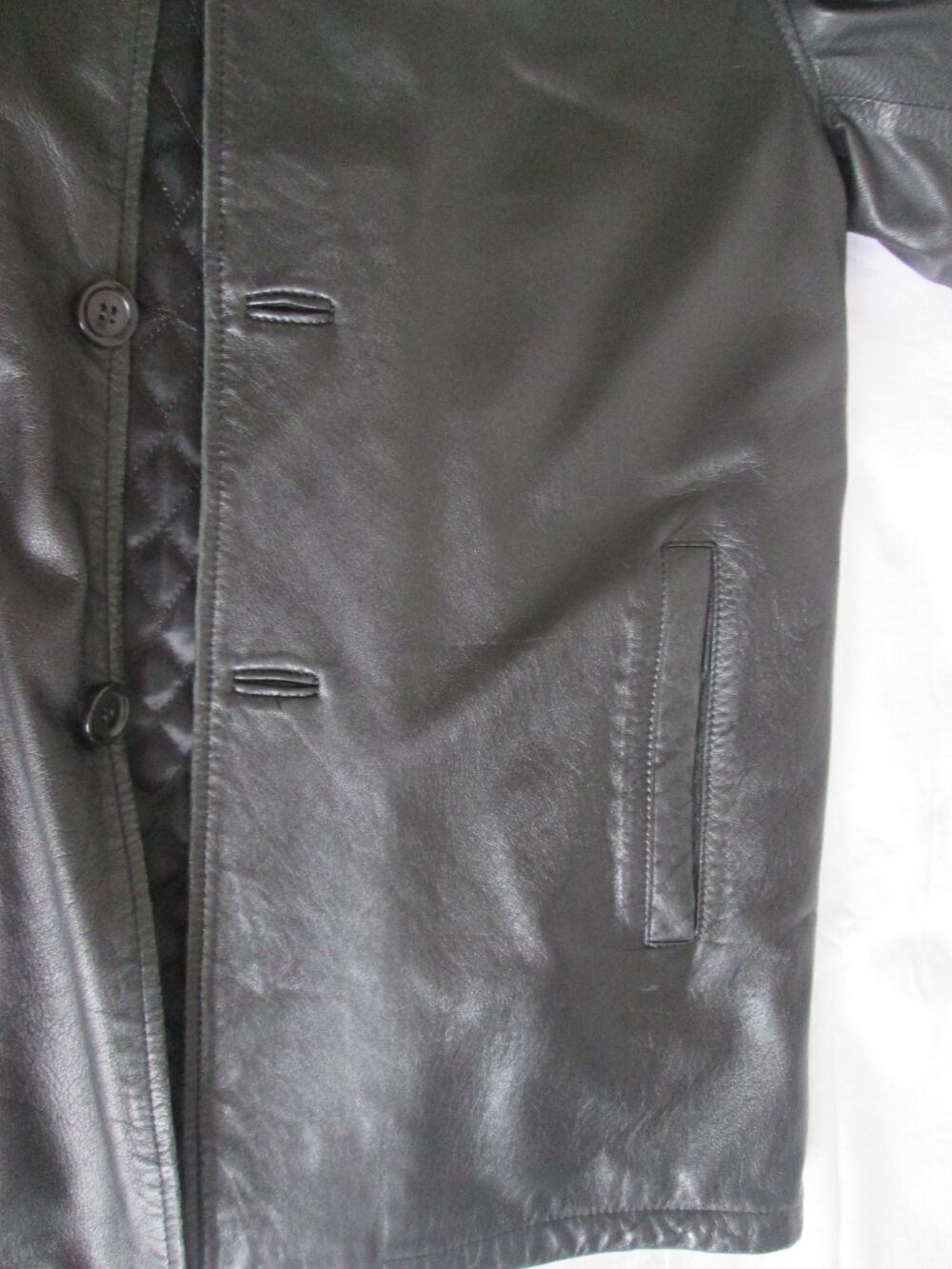 Veste en cuir homme springfield taille 3 M Vêtements
