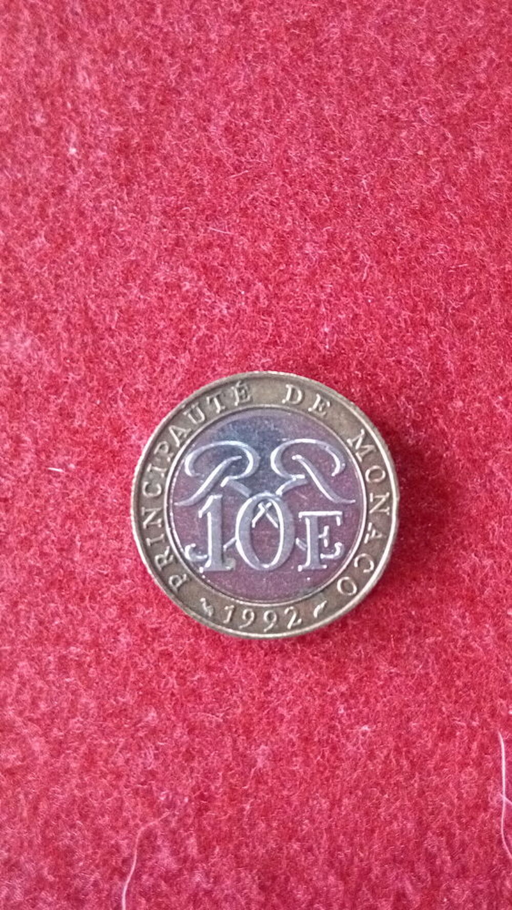 pi&eacute;ce 10 FRANC MONACO 1992 