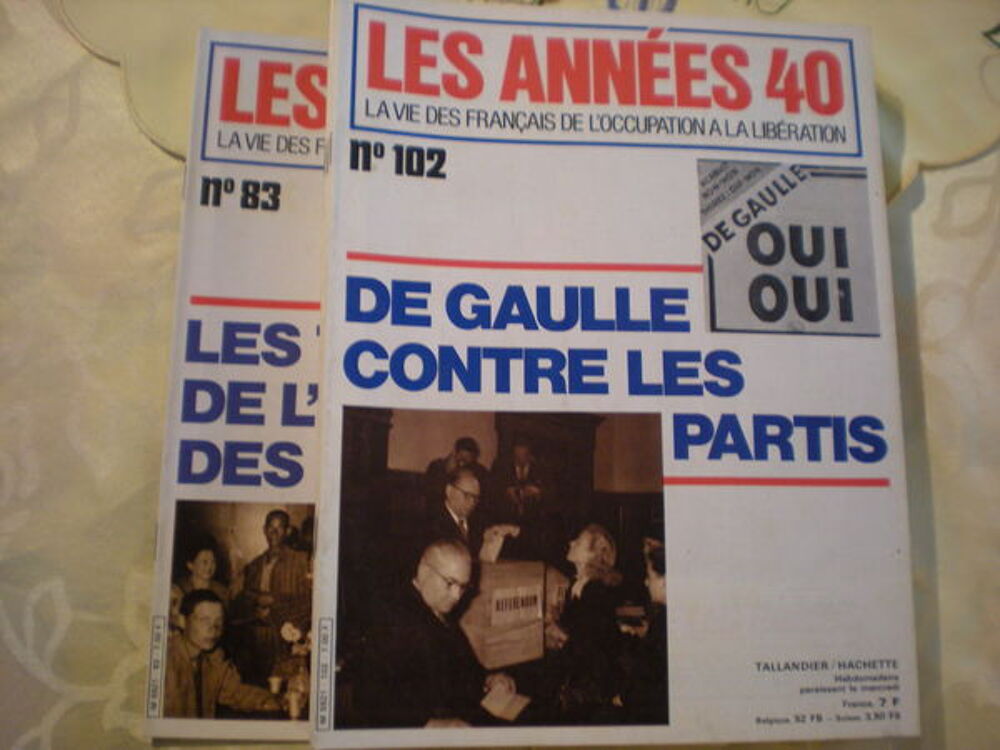 les ann&eacute;es 40 ( N&deg; 83 au 102 ) 