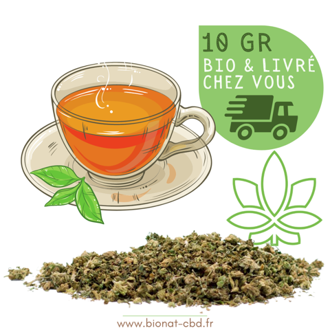 Chanvre biologique - Trim fleurs indoor CBD pour infusion 22 Rez (44)