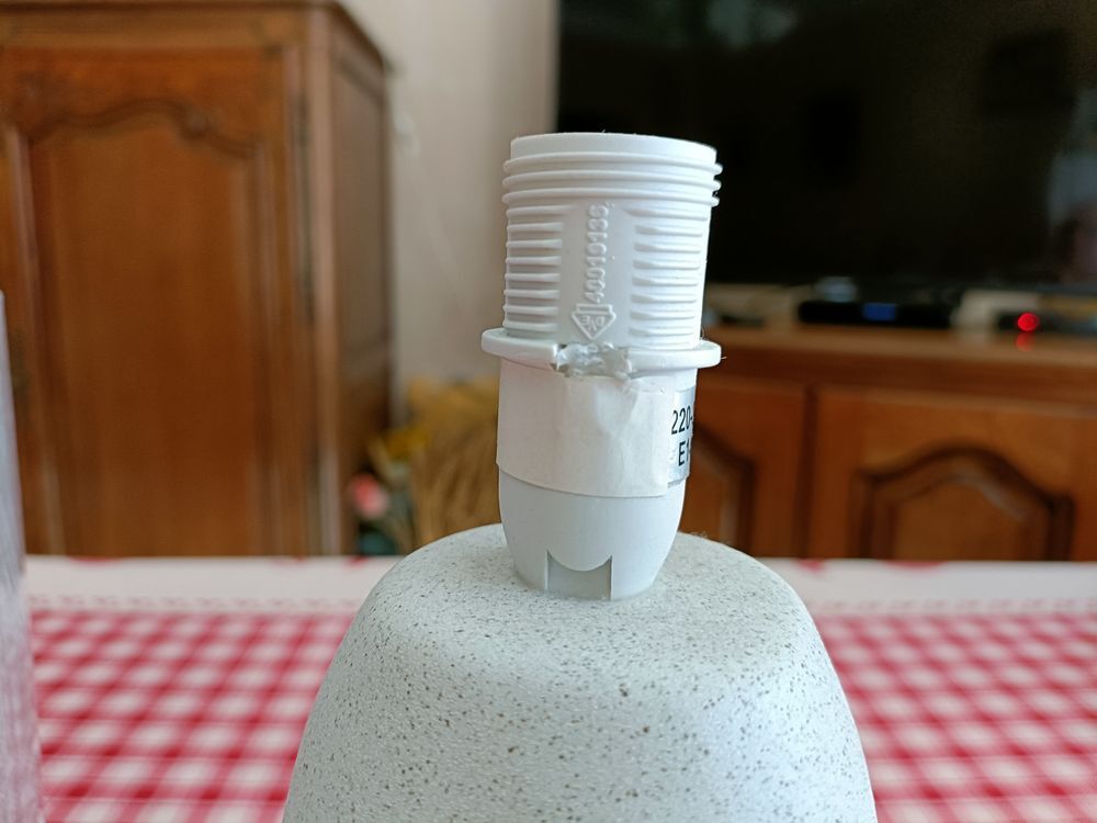 LAMPE A POSER ABAT-JOUR GRISE E14 MAISON DU MONDE Décoration