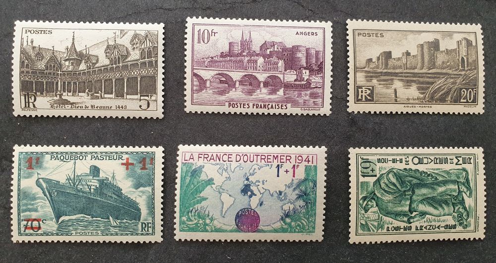 Timbres France 499 &agrave; 504 neufs 