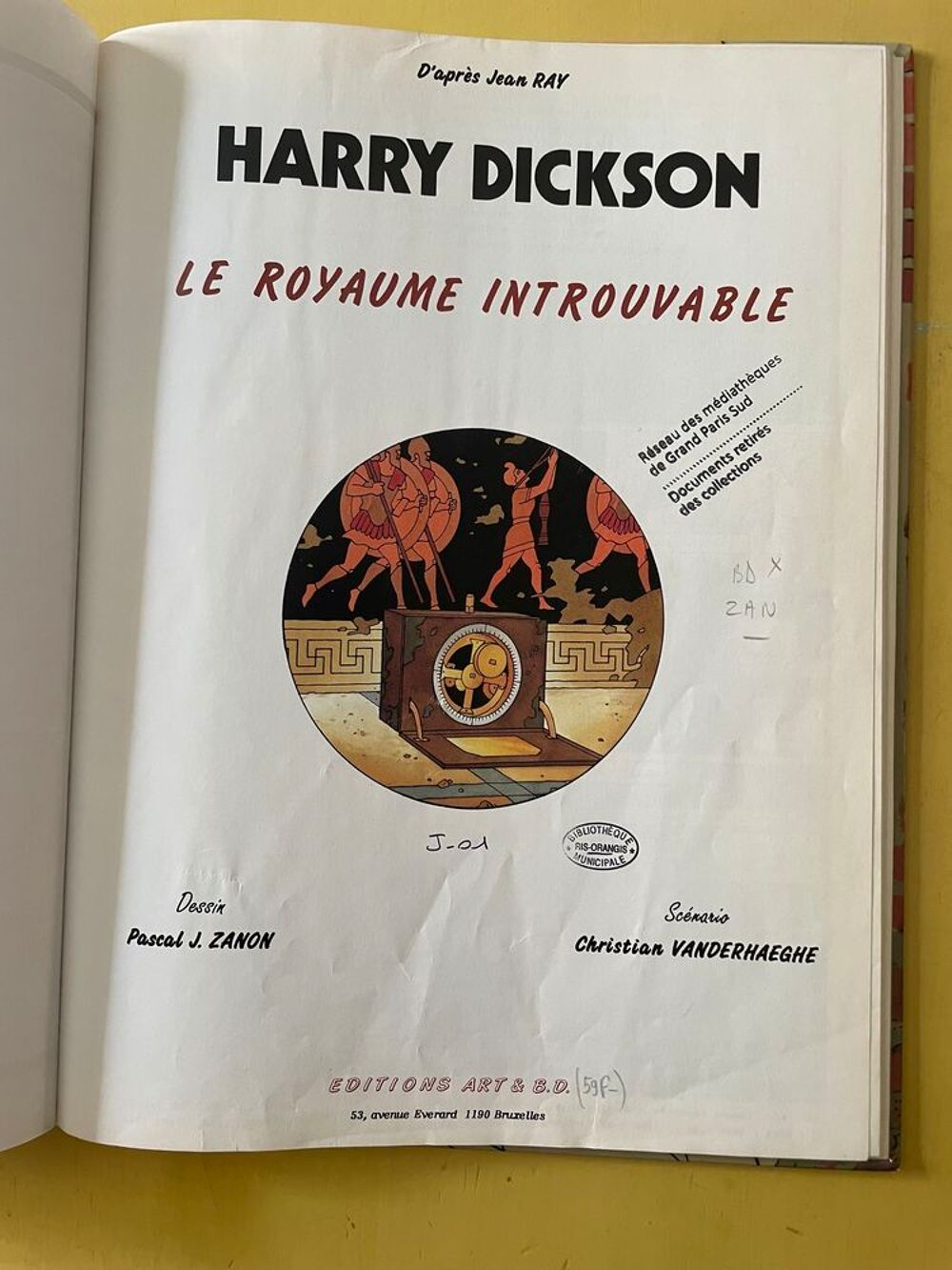 BD EO Harry Dickson - Tome 4 - Le Royaume Introuvable _ 1994 Livres et BD