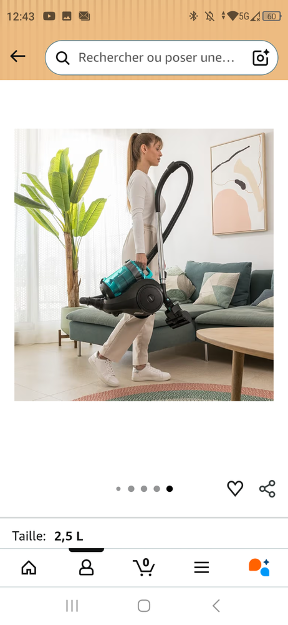 ASPIRATEUR SANS SAC 2,5 L achat r&eacute;cent Electroménager