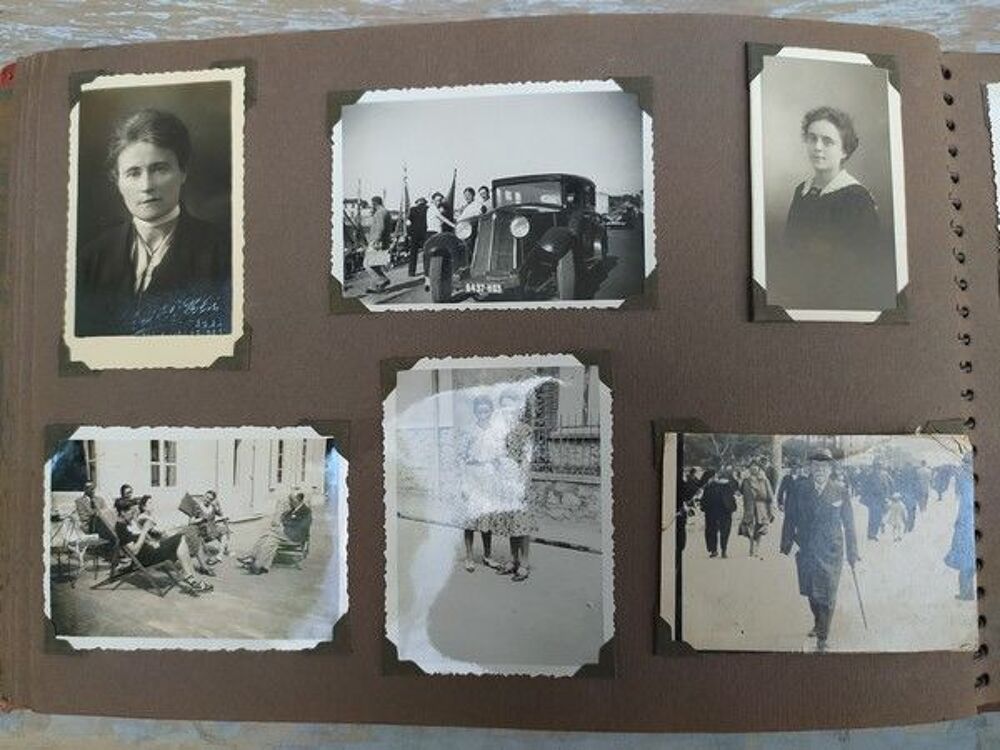 Ancien Album Photographies Famille Voyage 
