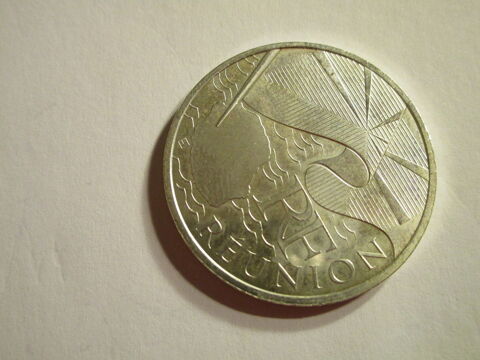 LOT REU10 
PIECE ARGENT 2010 REGION   REUNION  18 Villepinte (93)