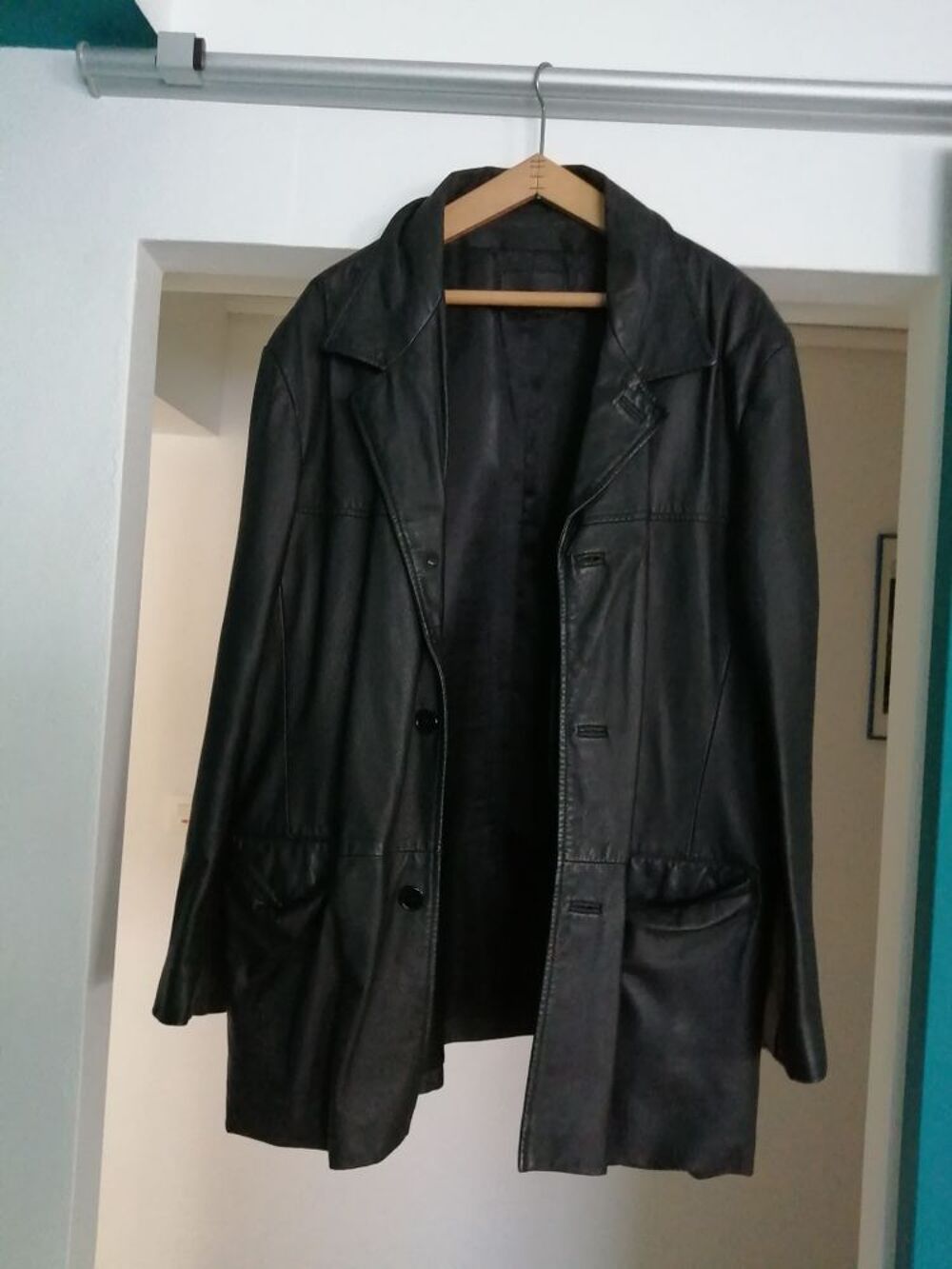 VESTE CUIR HOMME XL Vêtements