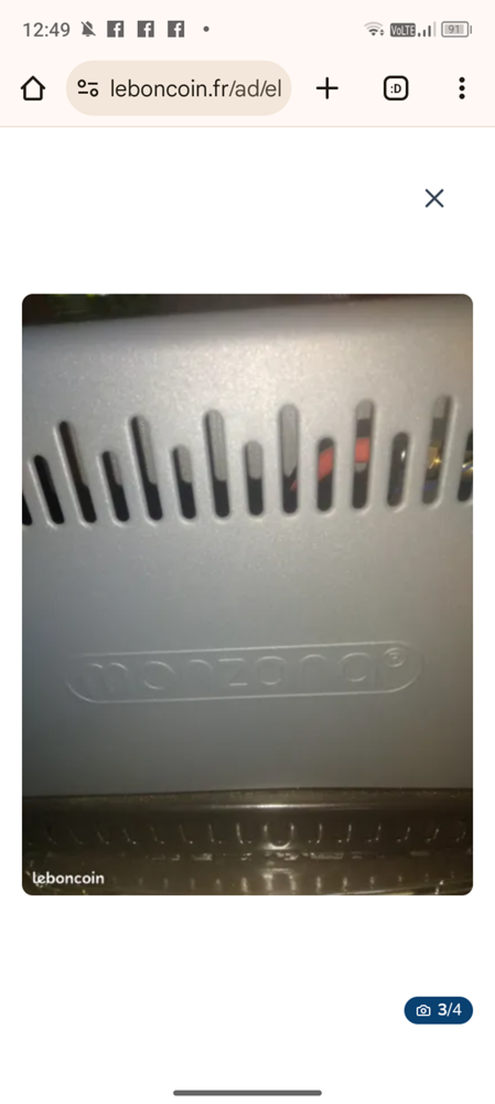 Radiateur &agrave; gaz portable gris Electroménager
