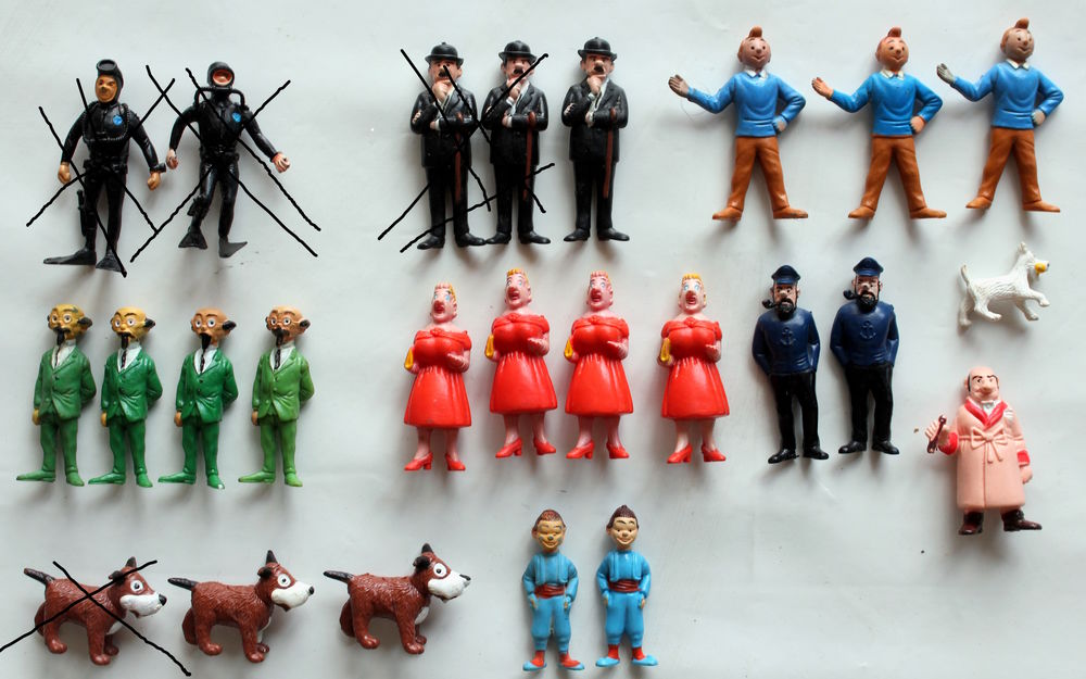 Tintin figurines Esso 1973 Jeux / jouets