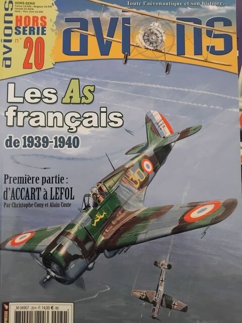 Hors-Série N°20. As français de 1939-1940 d'Accart à Lefol. 12 Avignon (84)
