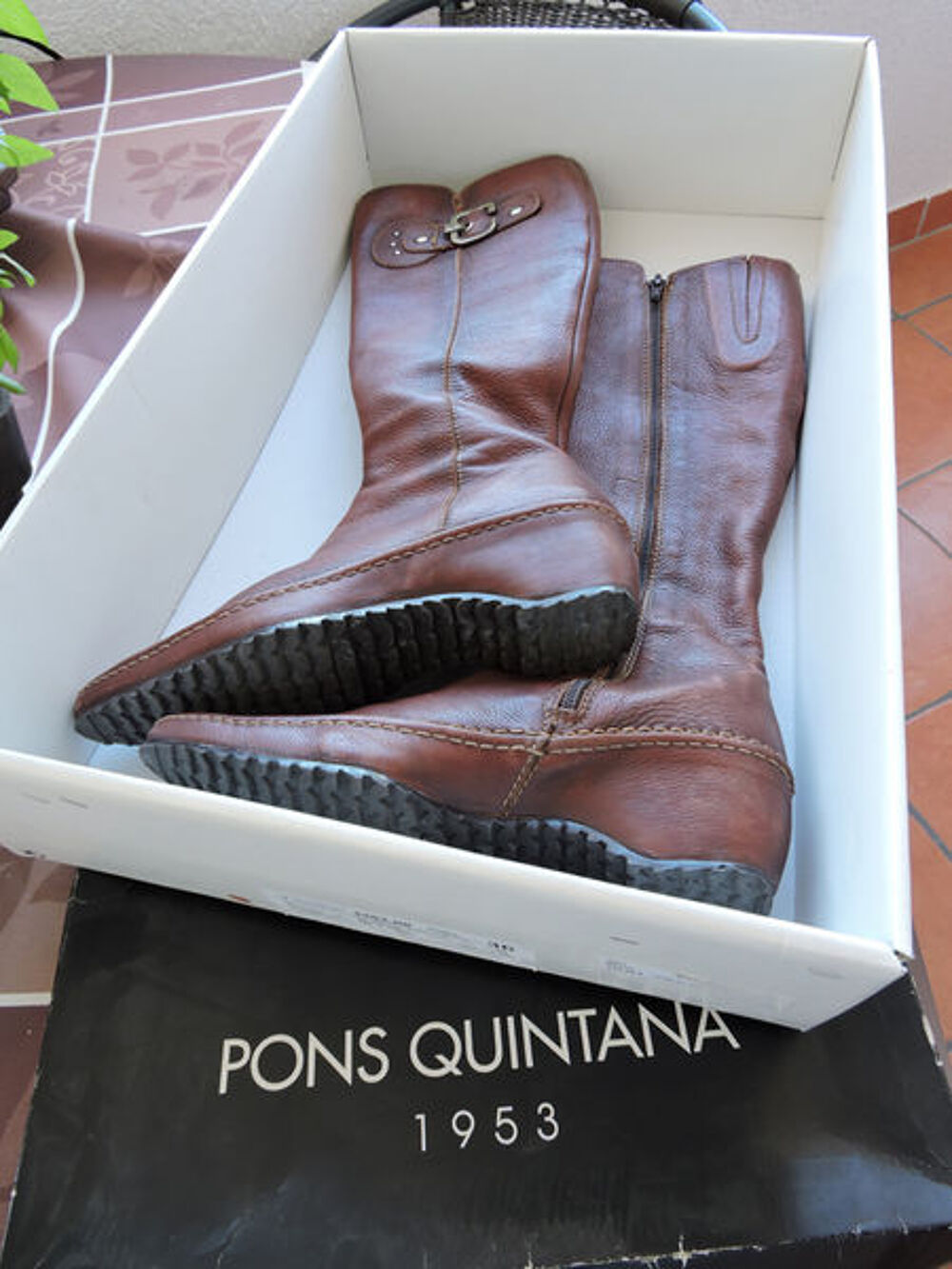 Bottes en cuir Chaussures