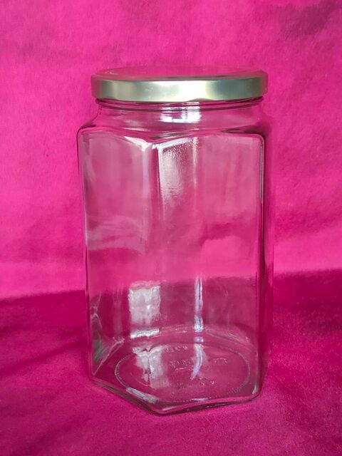 Bocal 170 cl en vieux verre hauteur 20 cm 10 Avermes (03)