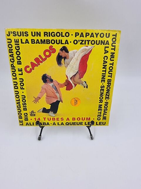 Vinyle 45 tours Carlos : 14 Tubes � Boum (Le Bougalou du...) 3 Vulbens (74)