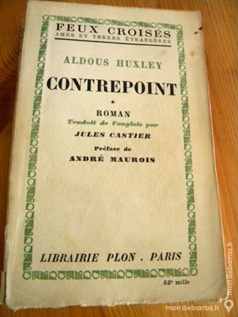 Contrepoint de Aldous Huxley - 1948 5 Villeurbanne (69)