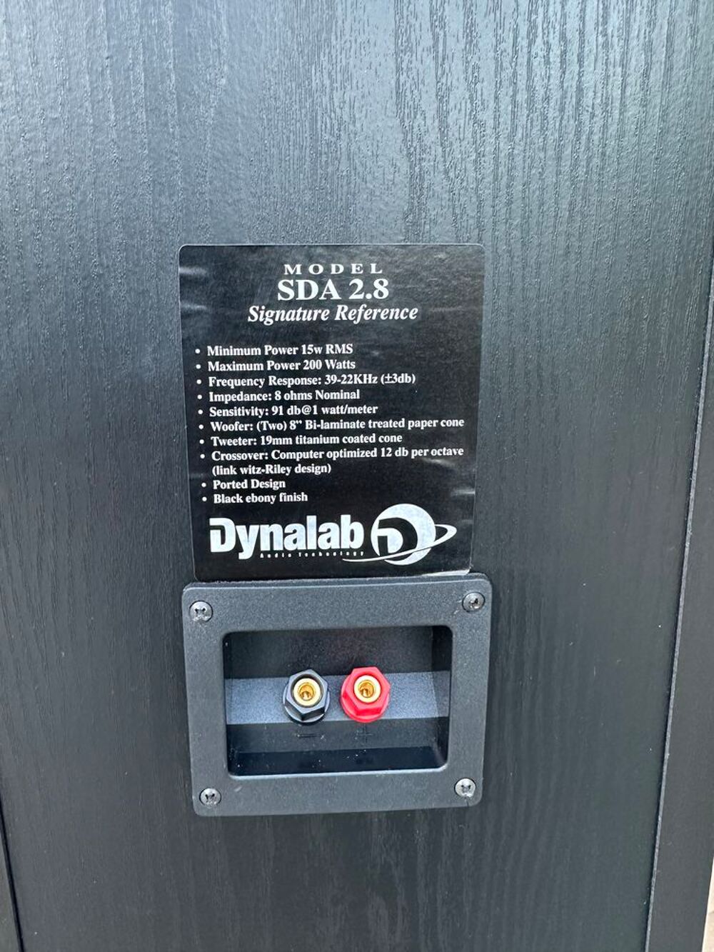 Enceintes Colonnes Dynalab Audio Technologies SDA 2.8 NEUF! Audio et hifi