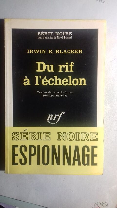 Srie Noire n1032 Du rif  l'chelon Irwin R. Blacker 3 Toulouse (31)