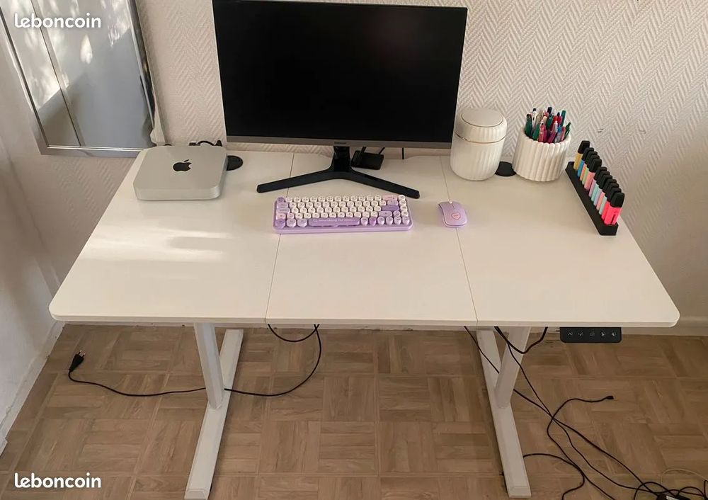 Bureau &eacute;lectrique blanc 100 euros Meubles