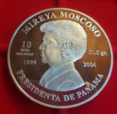 Monnaie ARGENT 10 Balboa PANAMA  Pice commmorative
230 Pierre-Bnite (69)