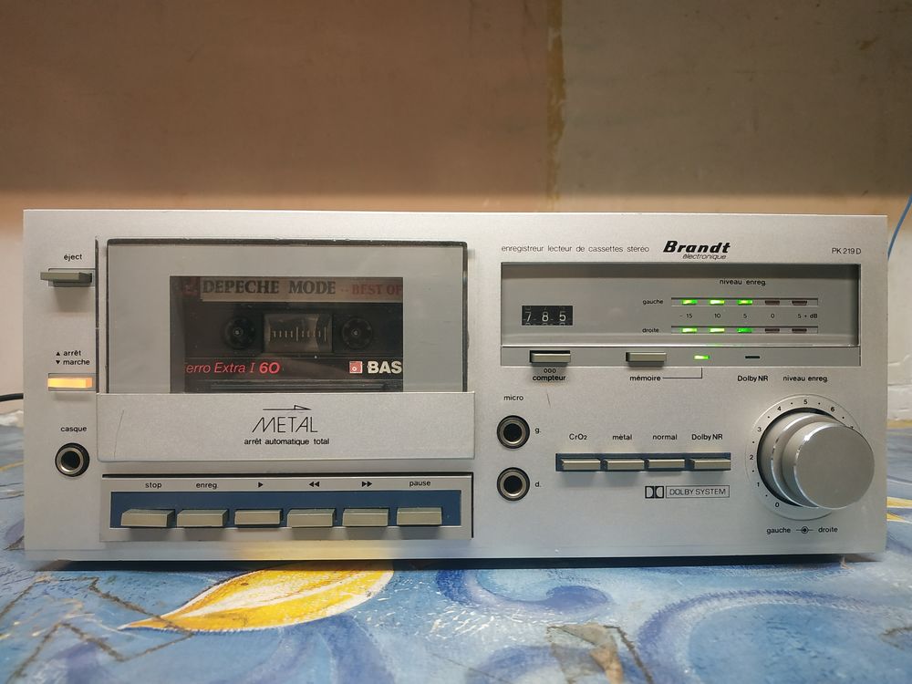 BRANDT PK219D Platine K7 (Petite Taille) Vintage Audio et hifi