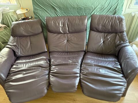Canap� cuir - 3 places 500 Fresnes-sur-Marne (77)